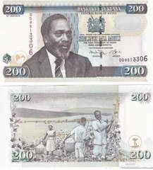 Кения - 200 Shillings 2010 - P. 49e - UNC