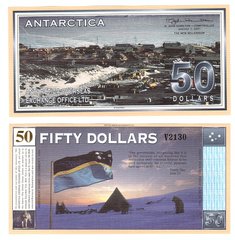 Антарктика - 50 Dollars 2001 - UNC