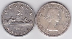 Канада - 1 Dollar 1957 - срібло - VF