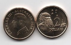 Австралия - 2 Dollars 2024 - Чарльз III / Charles III - UNC