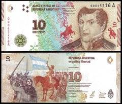 Аргентина - 10 Pesos 2016 - P. 360 - UNC