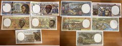 Central African St. / CAR - set 5 banknotes 500 1000 2000 5000 10000 Francs 1999 - letter F - UNC