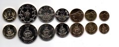 Вануату - набор 7 монет 1 2 5 10 20 50 100 Vatu 2002 - 2009 - UNC
