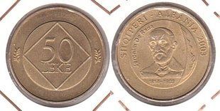 Albania - 50 Leke 2003 - 100 years after the death of Hieronymus de Rada - in holder - XF