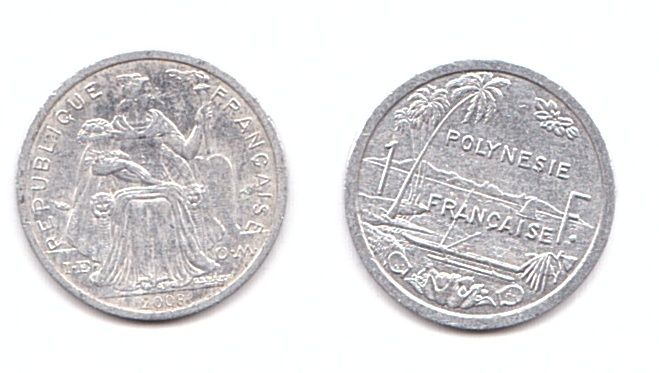 French Pacific - 1 Franc - mixed - XF