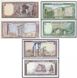 Lebanon - 5 pcs x set 3 banknotes 1 5 10 Livres 1980 - 1986 - UNC