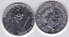 Великобритания - 2 Pounds 2018 - Трафальгарская площадь - серебро - UNC