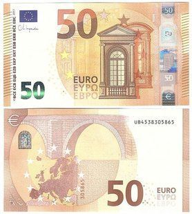 Франція - 50 Euro 2017 - serie U025 - UNC