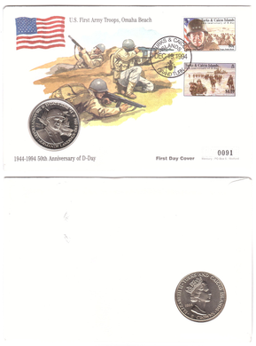Острова Теркс и Кайкос - 5 Crowns 1994 - comm. - t.2 - в конверте - UNC