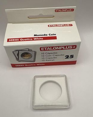 5024 - Капсула Etalonplus+, 25 мм - Упаковка 10 штук Quattro White розмір 38&times;38 small
