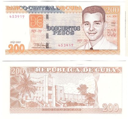 Cuba - 200 Pesos 2022 - UNC