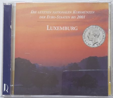 Люксембург - набор 4 монеты 1 5 10 20 Francs 1981 - 1990 - в коробочке - XF