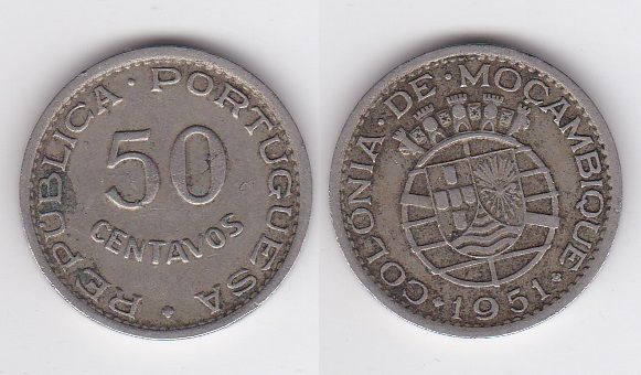 Mozambique - 50 Centavos 1951 - VF