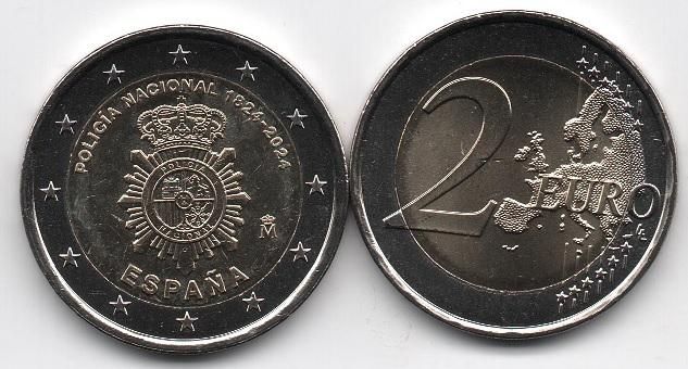 Spain - 2 Euro 2024 - National Police Corps - UNC