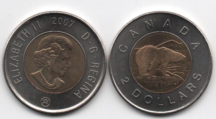 Канада - 2 Dollars 2007 - aUNC