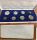 Belgium - Mint set 8 coins 50 50 Centimes 1 1 5 5 10 10 Francs 1977 - in a box - UNC / XF+