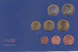 Финляндия - набор 8 монет 1 2 5 10 20 50 Cent 1 2 Euro 2005 - 2007 - в синем буклете - UNC
