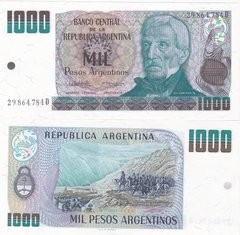 Аргентина - 1000 Pesos Arg 1983 - 1985 - P. 317b - aUNC / UNC