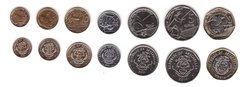 Сейшельські Острови / Сейшели - набір 7 монет 1 5 10 25 Cents 1 5 10 Rupees 2016 - 2022 - UNC