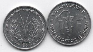 West African St. / Monetary Union - 1 Franc 1963 - UNC