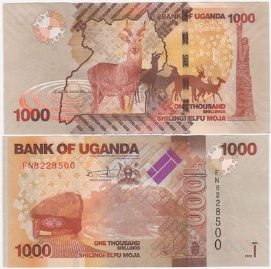 Уганда - 1000 Shillings 2022 - UNC