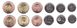 Czech Republic - 5 pcs x set 6 coins 1 2 5 10 20 50 Korun 2019 - 2020 - UNC