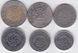 Грузия - набор 6 монет 5 10 20 50 Tetri 1 2 Lari 1993 - 2006 - VF