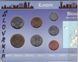 Словакия - набор 7 монет 10 20 50 haller 1 2 5 10 Sk 2002 - 2007 - в буклете #1 - UNC