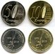 Ангола - 5 шт х набор 2 монеты 50 + 100 Kwanzas 2015 - UNC