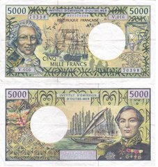 Французская Полинезия - 5000 Francs 2000 - 2003 - Pick 3i - 70398 - VF
