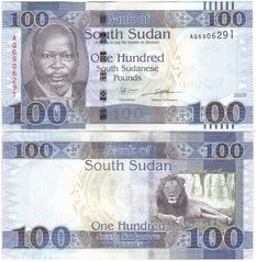 Південний Судан - 100 Pounds 2019 - P. 15 - UNC