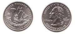США - 1/4 ( Quarter ) Dollar ( 25 Cents ) 2009 - D - Марианские острова - UNC