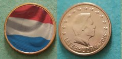 Люксембург - 1 Cent 2016 - flag - UNC / aUNC