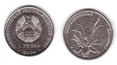 Приднестровье - 1 Ruble 2024 - Ирис понтический / Iris pontica - UNC