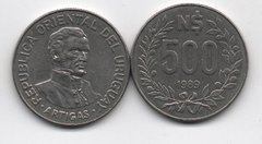 Уругвай - 500 Pesos 1989 - XF