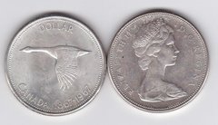 Канада - 1 Dollar 1967 - 100 років Конфедерації Канада - срібло - XF