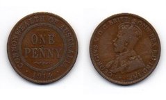 Australia - 1 Penny 1914 - F