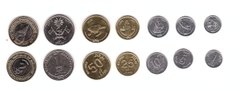 Мальдивы - набор 7 монет 1 5 10 25 50 Laari 1 2 Rufiyaa 2008 - 2017 - UNC