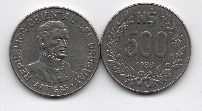 Уругвай - 500 Pesos 1989 - XF