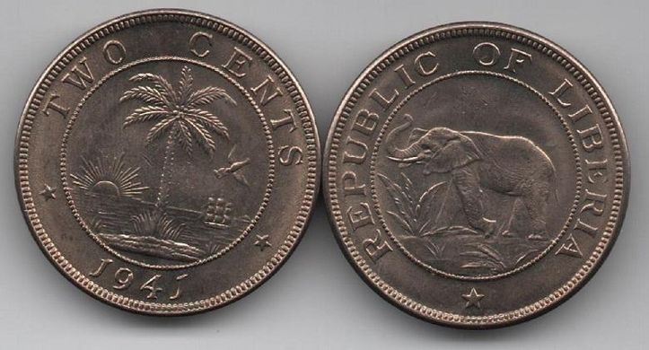 Либерия - 2 Cents 1941 - aUNC