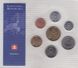 Словакия - набор 7 монет 10 20 50 haller 1 2 5 10 Sk 1995 - 2002 - в блистере - UNC