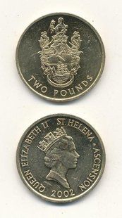 Острів Святої Олени - 2 Pounds 2002 - aUNC / UNC