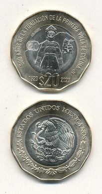 Mexico - 20 Pesos 2024 - 500th anniversary of the founding of the city of Colima - UNC