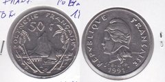 Французька Полінезія - 50 Francs 1991 - в холдері - XF