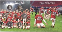 Hungary - set 6 coins 5 10 20 50 100 200 Forint 2021 + token - Football - official booklet - edition 3000 pcs - UNC