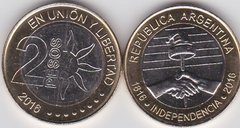 Argentina - 2 Pesos 2016 - comm. - UNC