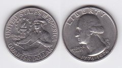 США - 1/4 ( Quarter ) Dollar 1976 - 200 років незалежності США - XF