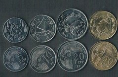 Французская Полинезия / Таити - набор 4 монеты 5 10 20 50 Francs 2021 - UNC