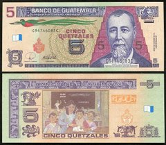 Гватемала – 5 Quetzales 2008 - P. 116 - UNC