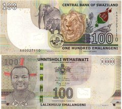 Swaziland - 100 Emalangeni 2017 - Pick 42 - UNC
